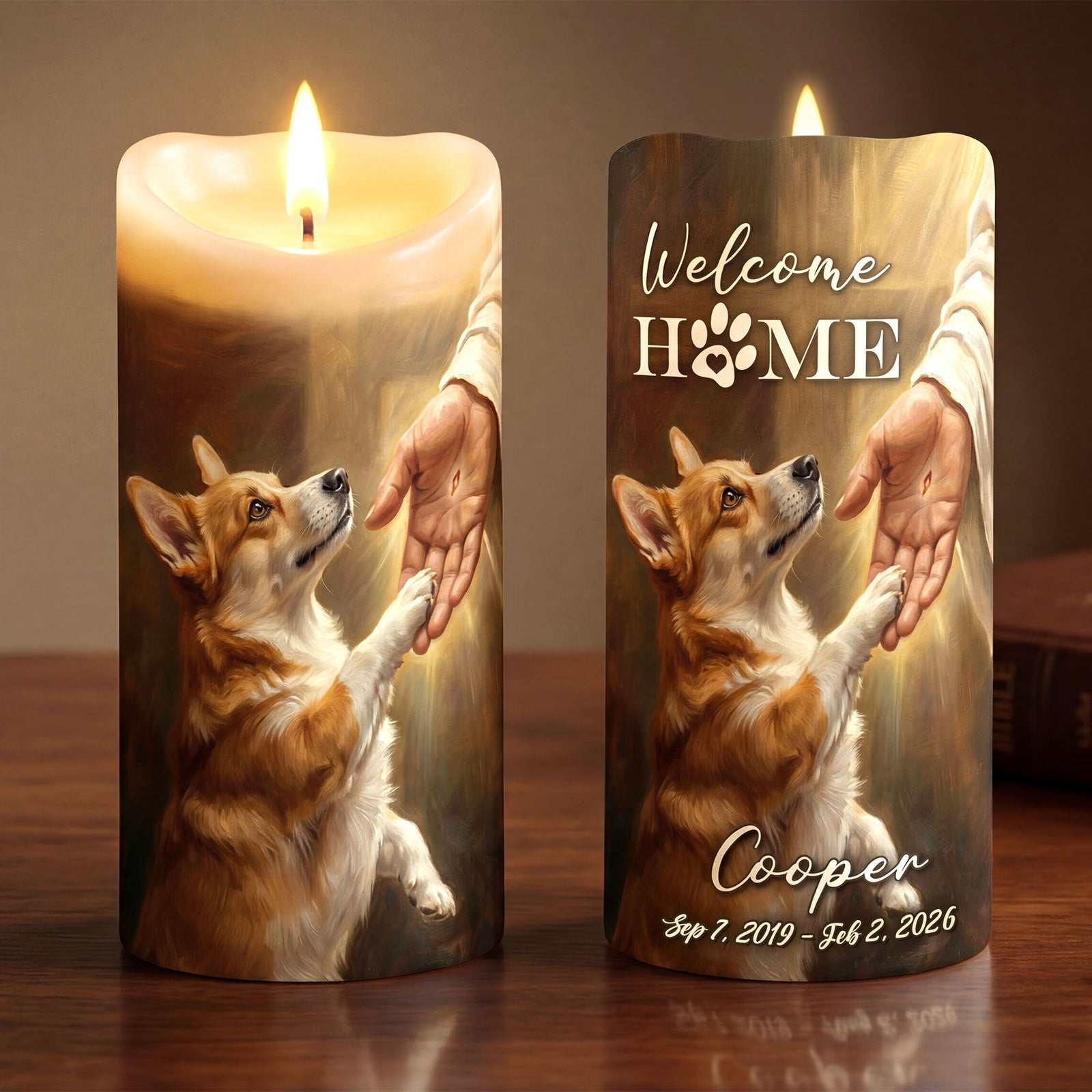 Heaven Dog LED Candle - Custom Photo Gifts For Dog Lovers 03qhti270326 - Led Candle - GoDuckee