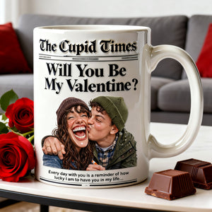 Newspaper Couple Custom Photo Coffee Mug - Personalized Gifts For Couple 01nati070126 - Coffee Mug - GoDuckee