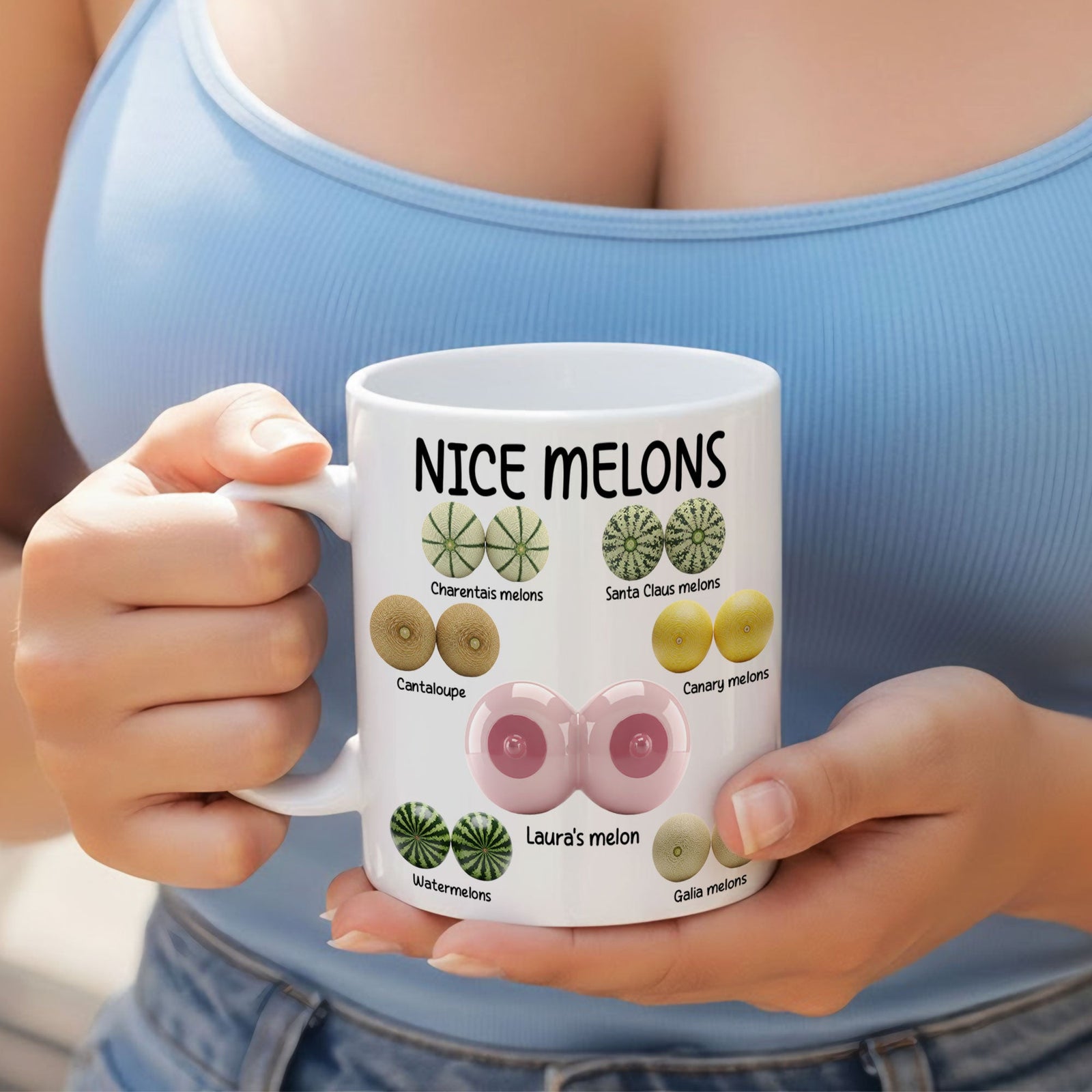 Funny Melon Coffee Mug - Personalized Gifts For Her Coffee Mug 01OHTI241125 - Coffee Mug - GoDuckee