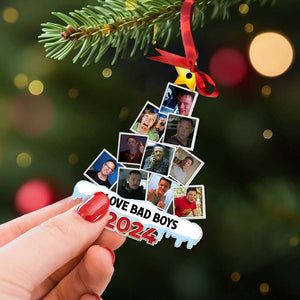 Custom Photo Gifts For Fans Christmas Ornament 033HUTI140824 - Ornament - GoDuckee