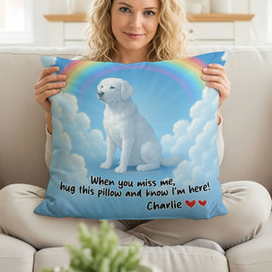 Dog In Heaven Pillow - Personalized Gifts For Dog Lovers 03pgti100725 - Pillow - GoDuckee