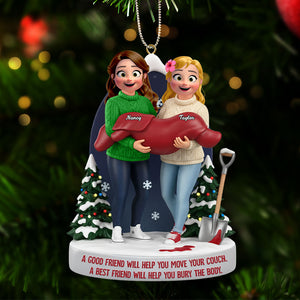 Bestie Acrylic Ornament - Personalized Gifts For Friends Christmas Ornament 02NATI081125 - Ornament - GoDuckee