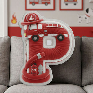 Firefighter Alphabet Initial Letters Custom Shaped Pillow - Personalized Gifts For Firefighters 03ohti081225 - Pillow - GoDuckee