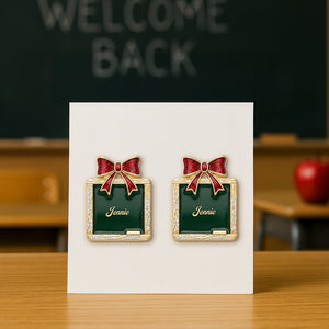 Teacher Stud Earrings - Personalized Gifts For Teacher 01pgmg210725 - Earrings - GoDuckee