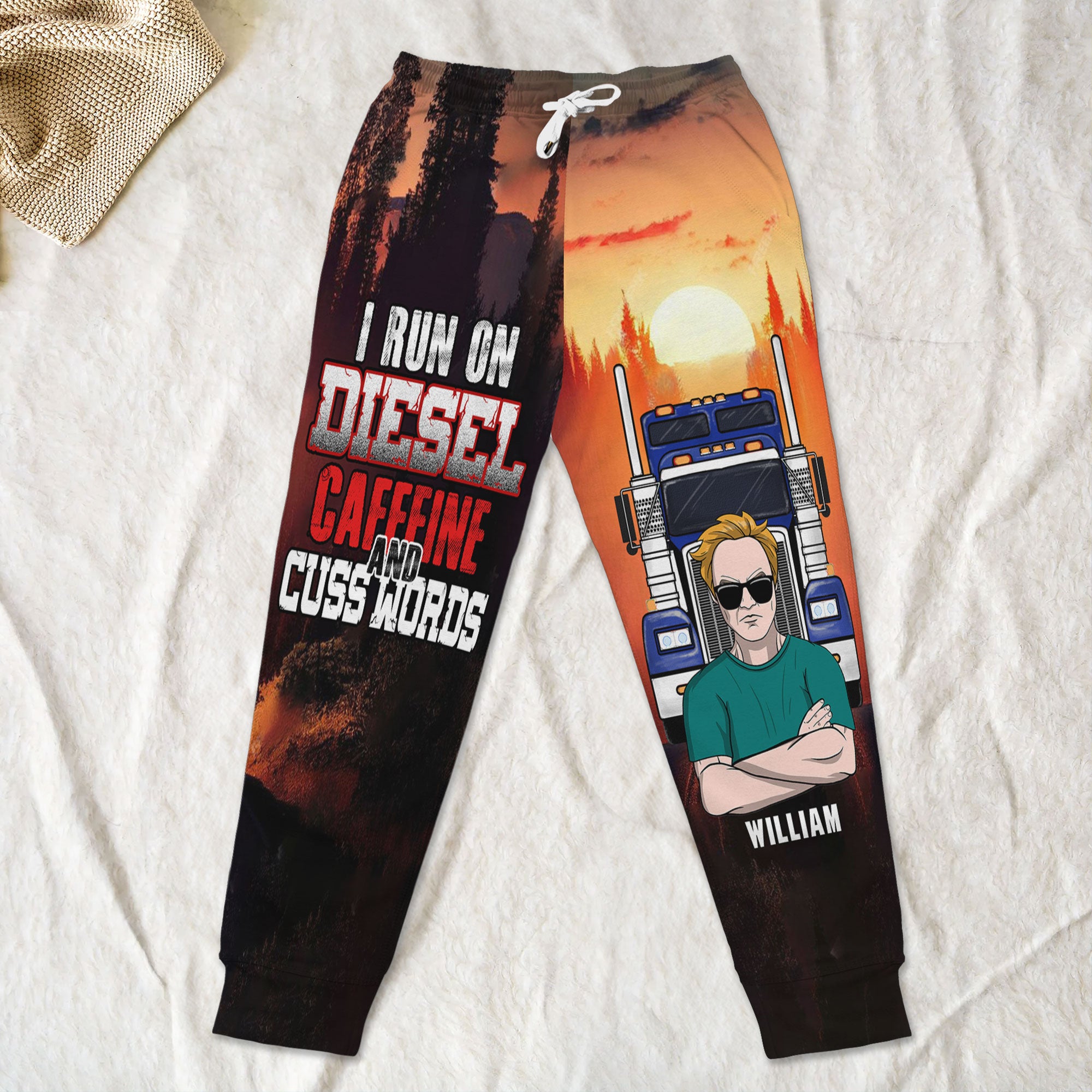 Personalized Gifts For Trucker Sweatpants 01ohti031224 - Shorts and Pants - GoDuckee