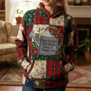 Gardening Dream Hoodie - Personalized Gifts For Gardener Patchwork Hoodie 01PATI201125 - AOP Products - GoDuckee
