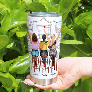 They Care If You Have Wine, Best Friends 01DNDT080323TM Personalized Tumbler - Tumbler Cup - GoDuckee