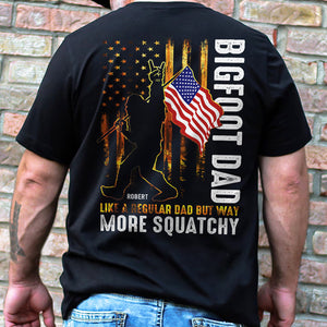 Bigfoot Dad Personalized Shirt, Gift For Dad - Shirts - GoDuckee