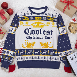 Personalized Christmas Gifts For Beer Lovers Ugly Sweater 01ohti240924 - Ugly Christmas Sweater - GoDuckee