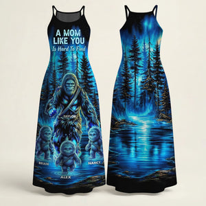 Aurora Bigfoot Mom Maxi Dress, Personalized Gifts For Moms 04qhti190326 - Dress - GoDuckee