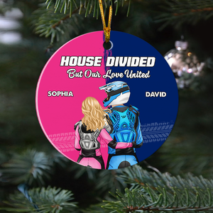 Personalized Gifts For Motocross Couple Christmas Ornament 02huhu141024hh - Ornament - GoDuckee