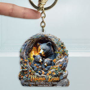 Mama Bear Keychain - Personalized Gifts For Mom 04huti180425 - Keychains - GoDuckee