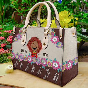 Personalized Gifts For Mom Leather Bag 04xqti080325 - Leather Bag - GoDuckee