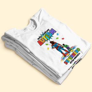 Personalized Gifts For Superhero Autism Mom Shirt 01huti050325pa - Shirts - GoDuckee