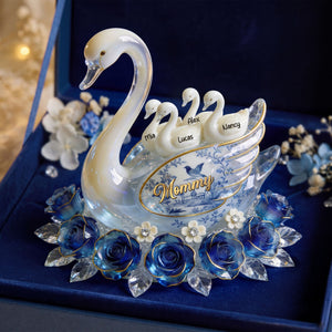 Swan Toile de Jouy Acrylic Plaque - Personalized Gifts For Mom 03PGTI310326 - Shaped Plaques - GoDuckee