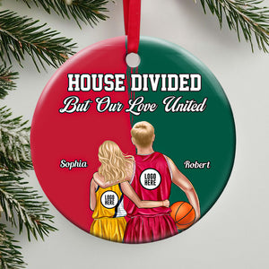 Personalized Gifts For Basketball-loving Couple Christmas Ornament 09huti141024 - Ornament - GoDuckee