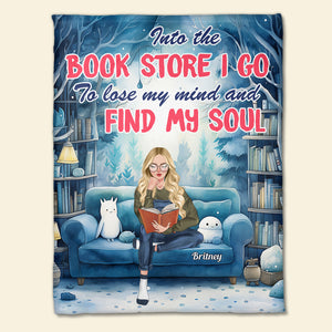 Lose My Mind And Find My Sould, Personalized Blanket, Gifts For Book Lover - Blanket - GoDuckee