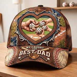 Best Catch Baseball Dad Cap - Personalized Gift For Dads 04NATI060526 - Caps - GoDuckee