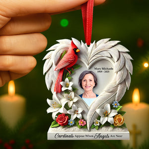 Memorial Heaven Ornament - Custom Photo Gifts For Loved Ones 02huti090925 - Ornament - GoDuckee
