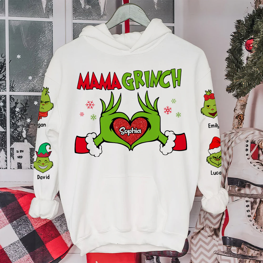 Gift For Family, Personalized Shirt, Green Monsters Family Kids Shirt, Christmas Gift 03NATI190923 - AOP Products - GoDuckee
