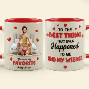 Funny Couple Accent Mug - Personalized Gifts For Couple 03KITI090226 - Coffee Mug - GoDuckee