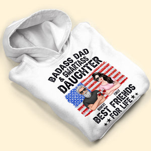 Badass Dad & Smartass Daughter, Personalized Shirt, Gift For Dad, Father's Day Gift - Shirts - GoDuckee