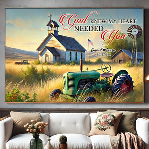 Personalized Gifts For Couple Canvas Print, Countryside Painting Art 02qhti121224 - Poster & Canvas - GoDuckee