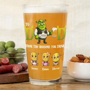 Personalized Gifts For Dad Beer Glass 4ohdc210524 Father's Day - Drinkware - GoDuckee