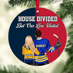 Personalized Gifts For Couple Christmas Ornament Hockey Couple 041HUTI141024TM - Ornament - GoDuckee