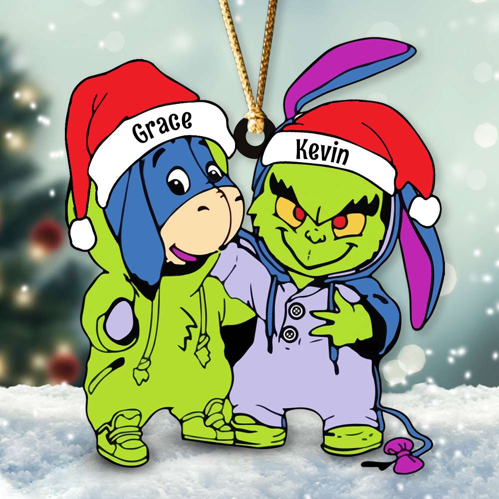 Santa Hat - Gifts For Friends, Couple 025ACDT031023 Personalized Acrylic Ornament, Christmas Gifts - Ornament - GoDuckee