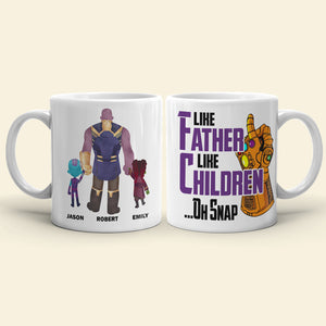 Like Father Like Children... Oh Snap, Personalized Dad Mug 08hudt100623 - Coffee Mug - GoDuckee