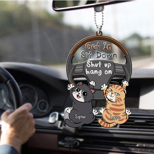 Personalized Gifts For Cat Lover Car Ornament 02QHDC040624 - Ornaments - GoDuckee