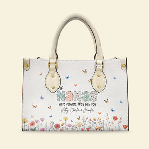 Personalized Gifts For Grandma Leather Bag 05huti010325 - Leather Bag - GoDuckee