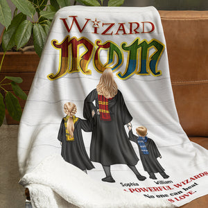 Personalized Gifts For Mom Blanket Wizard Mom 04HUDT270324TM - Blankets - GoDuckee