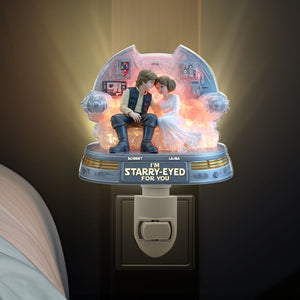 Galaxy Couple Night Light - Personalized Gifts For Couple 03tgti280525 - Night Lights - GoDuckee