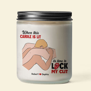 Personalized Gifts For Couples Scented Candle It's Time To Be Naughty - Scented Candle - GoDuckee