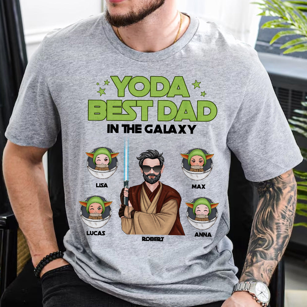 Best Dad In The Galaxy 03HUTI050523 Personalized Shirt - Shirts - GoDuckee