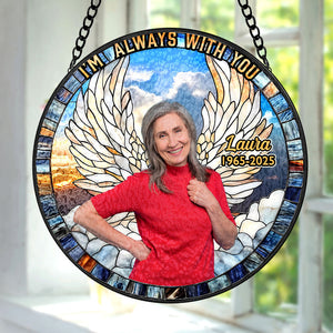 Custom Photo Gifts For Memorial Stained Glass 05huti040325 - Ornament - GoDuckee
