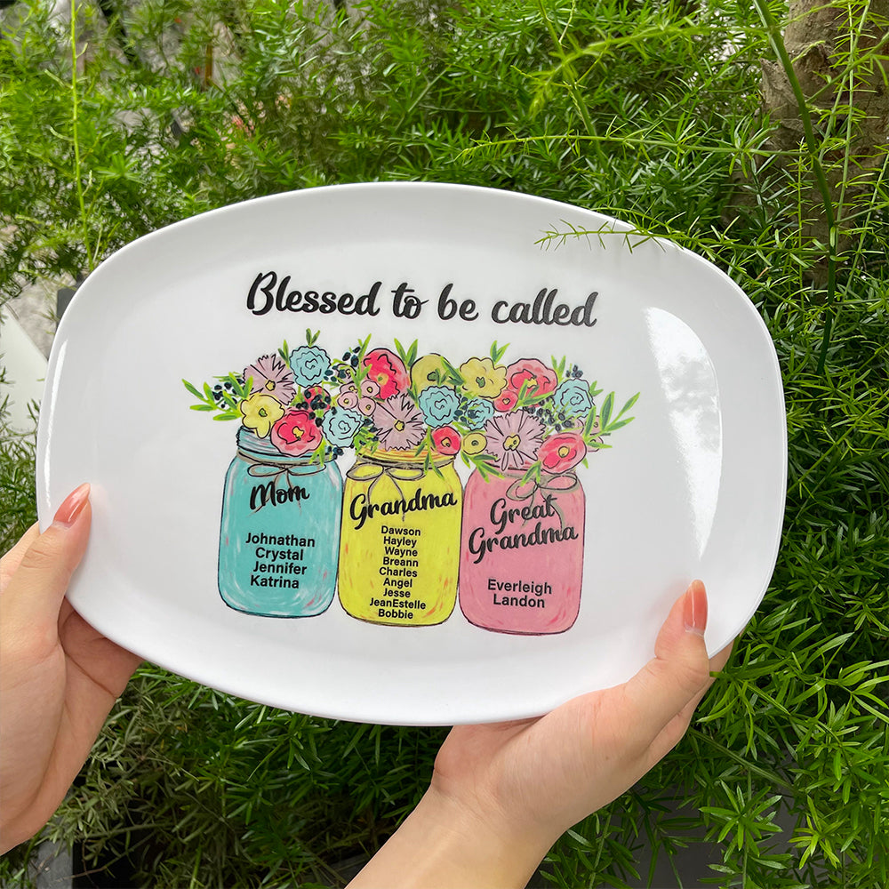 Blessed To Be Called 05HUDT070623 Personalized Resin Plate Gift For Family - Resin Plate - GoDuckee
