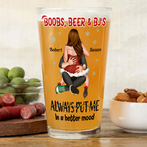 Personalized Gifts For Naughty Couple Beer Glass 04nati160924hh - Beer Glasses - GoDuckee