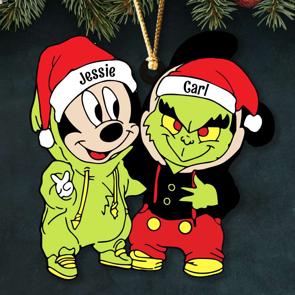 Santa Hat - Gifts For Friends, Couple 024ACDT031023 Personalized Acrylic Ornament, Christmas Gifts - Ornament - GoDuckee