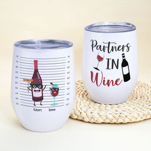Wine Is For The Heart, Friends For The Soul, Personalized Wine Tumbler -  GoDuckee