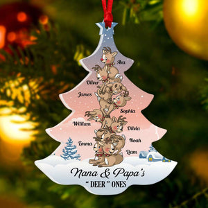 Family's Deer One, Gift For Family, Personalized Ornament, Deer Christmas Tree Ornament, Christmas Gift 02QHDT091122 - Ornament - GoDuckee