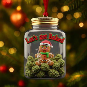 Gingerbread Weed Ornament - Personalized Gifts For Weed Lovers 03toti110825 - Ornament - GoDuckee