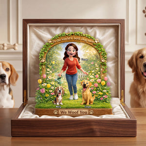 Dog Lover Acrylic Plaque - Personalized Gifts For Dog Mom Plaque 01TOTI120326 - Shaped Plaques - GoDuckee
