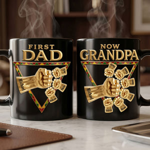First Dad Now Grandpa Magic Mug - Personalized Gifts For Dads 03huti220526 - Coffee Mug - GoDuckee