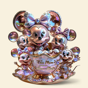 Mouse Mom Plaque - Personalized Gifts For Mom 02tgti220425 - Shaped Plaques - GoDuckee