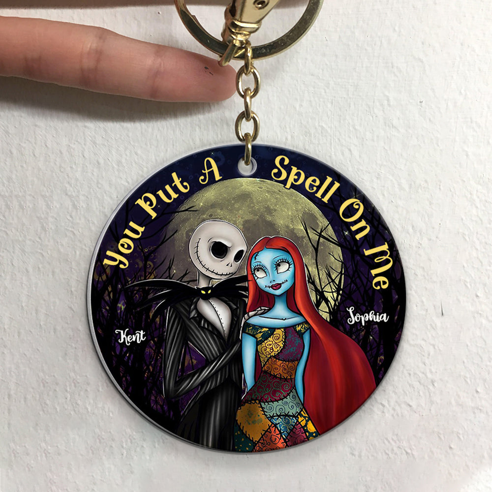 You Put A Spell On Me-Personalized Keychain- Gift For Him/ Gift For Her-Couple Keychain-PW-KCH-05hudt140823 - Keychains - GoDuckee