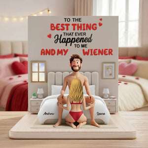 Couple The Best Thing Acrylic Plaque - Personalized Gifts For Couple 03kiti121225 - Shaped Plaques - GoDuckee
