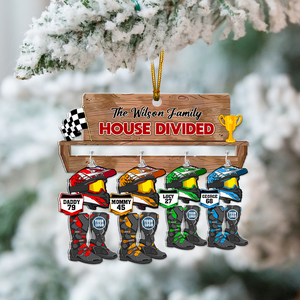 Personalized Gift For Family Christmas Ornament Motorcross Family 02HUHU151024 - Ornament - GoDuckee